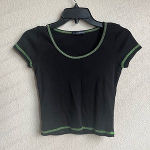 Black Brandy Crop Top